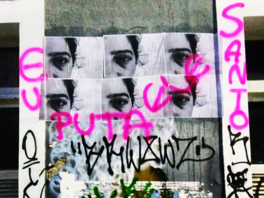 Eu puta, ele santo: artista expõe nas ruas série sobre violência de gênero