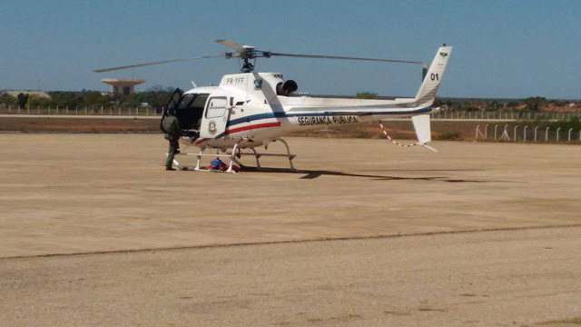 Único helicóptero da polícia do RN sobrevoa ato pró-Bolsonaro “por acaso”