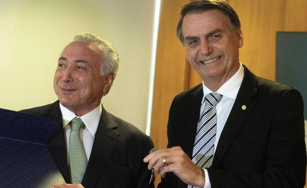 Bolsonaro diz que espera contar com Temer no Governo e que MDB é bem-vindo