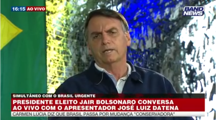 Para Bolsonaro, questão do Enem 