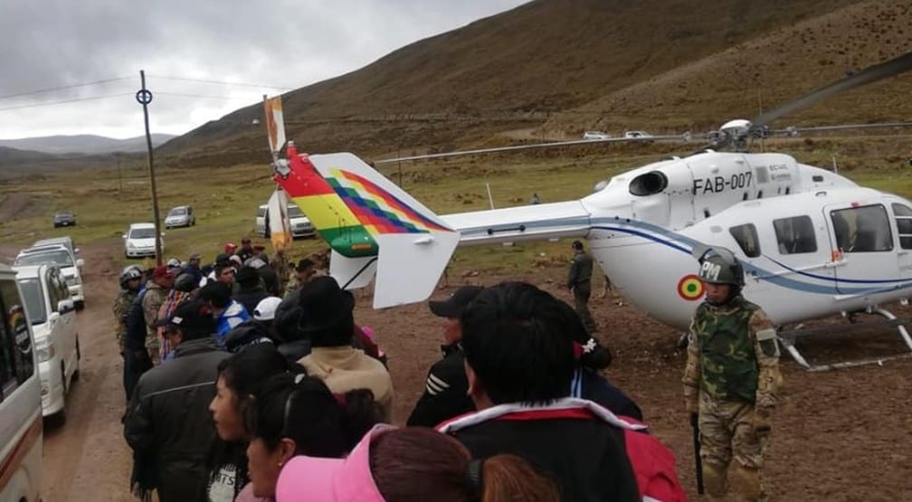Avião de Evo Morales tem falha mecânica e faz pouso forçado