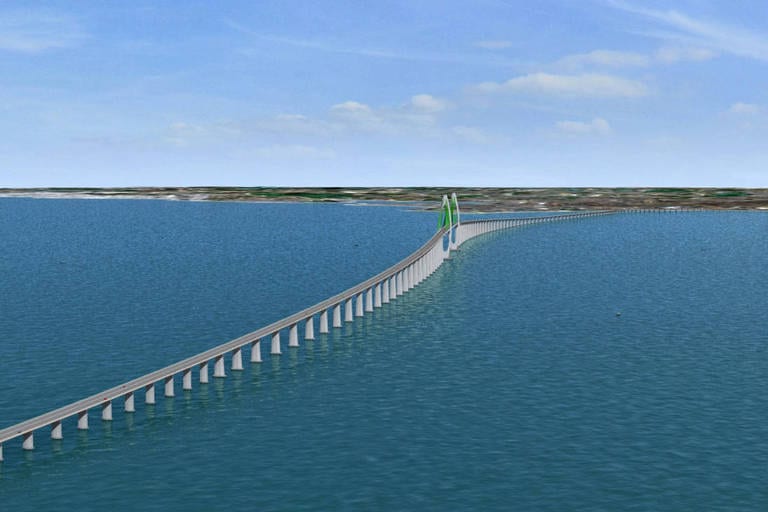 Chineses vencem leilão e vão construir ponte que liga Salvador a ilha de Itaparica