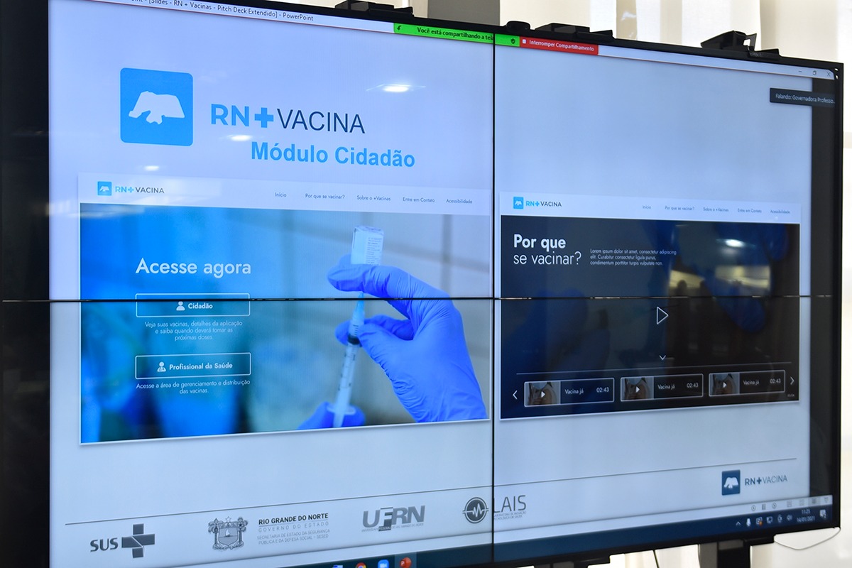 Sistema de monitoramento vai acompanhar distribuição e controle da vacina nos 167 municípios do RN