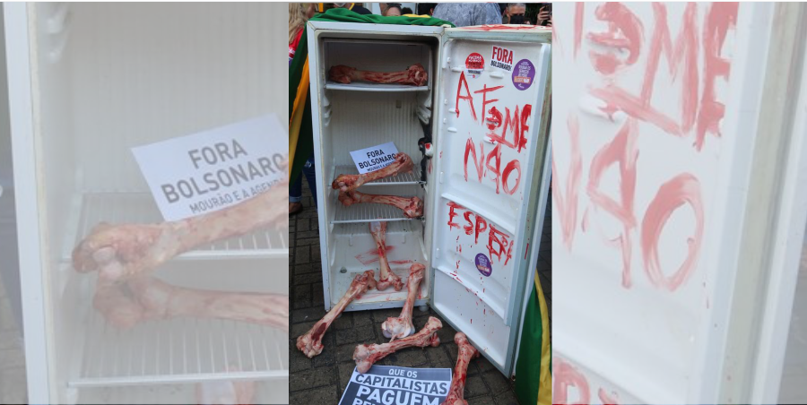 O Brasil está com fome e não vai esperar 2022, afirma manifestação em Natal contra Bolsonaro