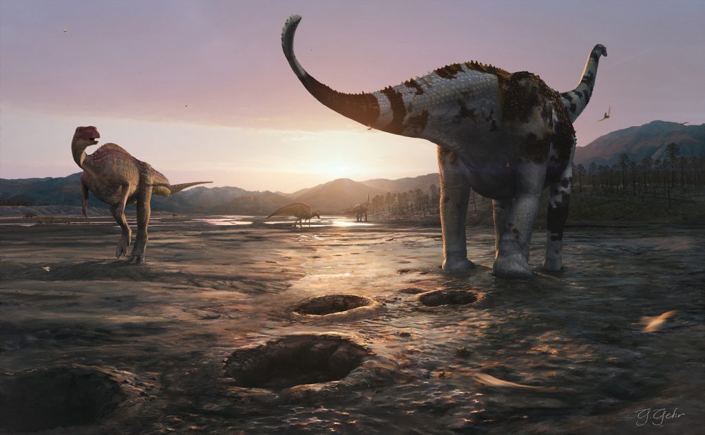 Pesquisadores encontram vestígios da presença de dinossauros no RN