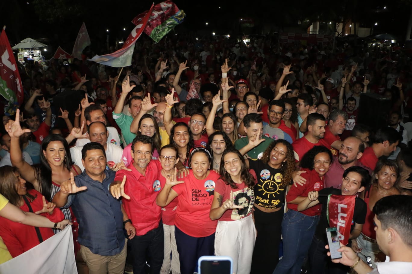 Campanha de Lula no RN para segundo turno começa com grande ato em praça pública de Natal