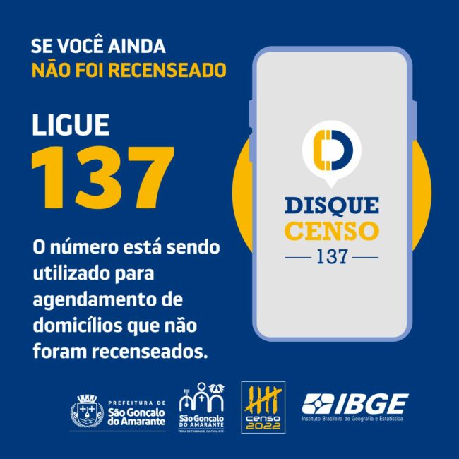 IBGE lança Disque Censo para quem não foi recenseado