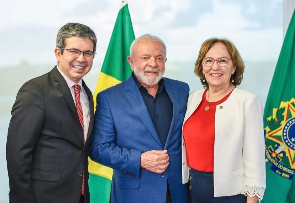 Randolfe, Lula e Zenaide (da esquerda para a direita) I Foto: Ricardo Stuckert