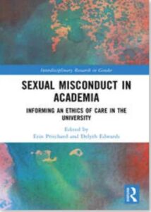 Livro “Sexual Misconduct in Academia – Informing an Ethics of Care in the University”