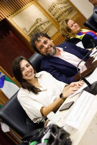 A deputada federal Natália Bonavides (PT) e o vereador Daniel Valença durante audiência Pública na Câmara Municipal de Natal I Foto: Luisa Medeiros