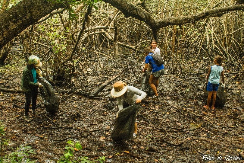 Gamboa realiza a 8ª edição do mutirão de limpeza do manguezal